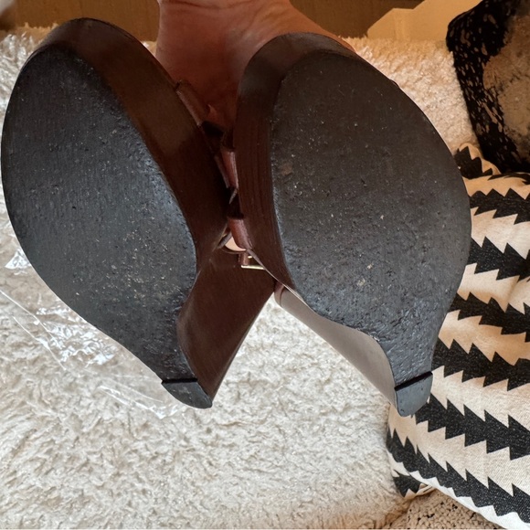 Burberry Women's Brown Leather Sandals wedges - Picture 9 of 11